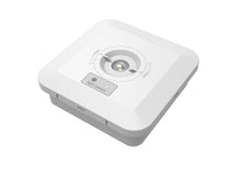 Load image into Gallery viewer, CGC Surface Mount Square White IP65 Emergency Downlight with Changeable Corridor and Open Area Lens
